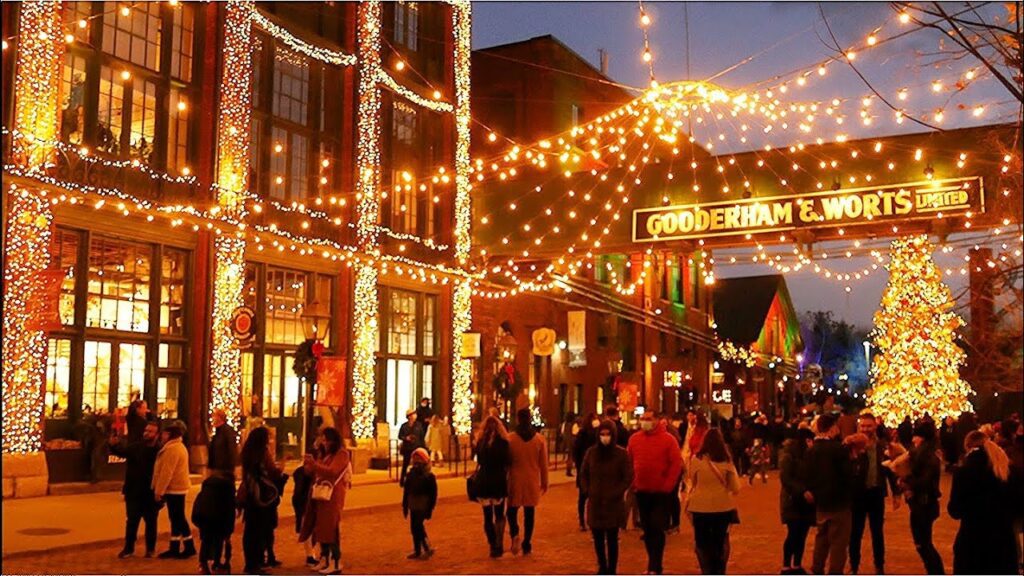 The Distillery District During Christmas